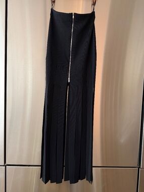 NANUSHKA Fringed stretch-knit maxi skirt